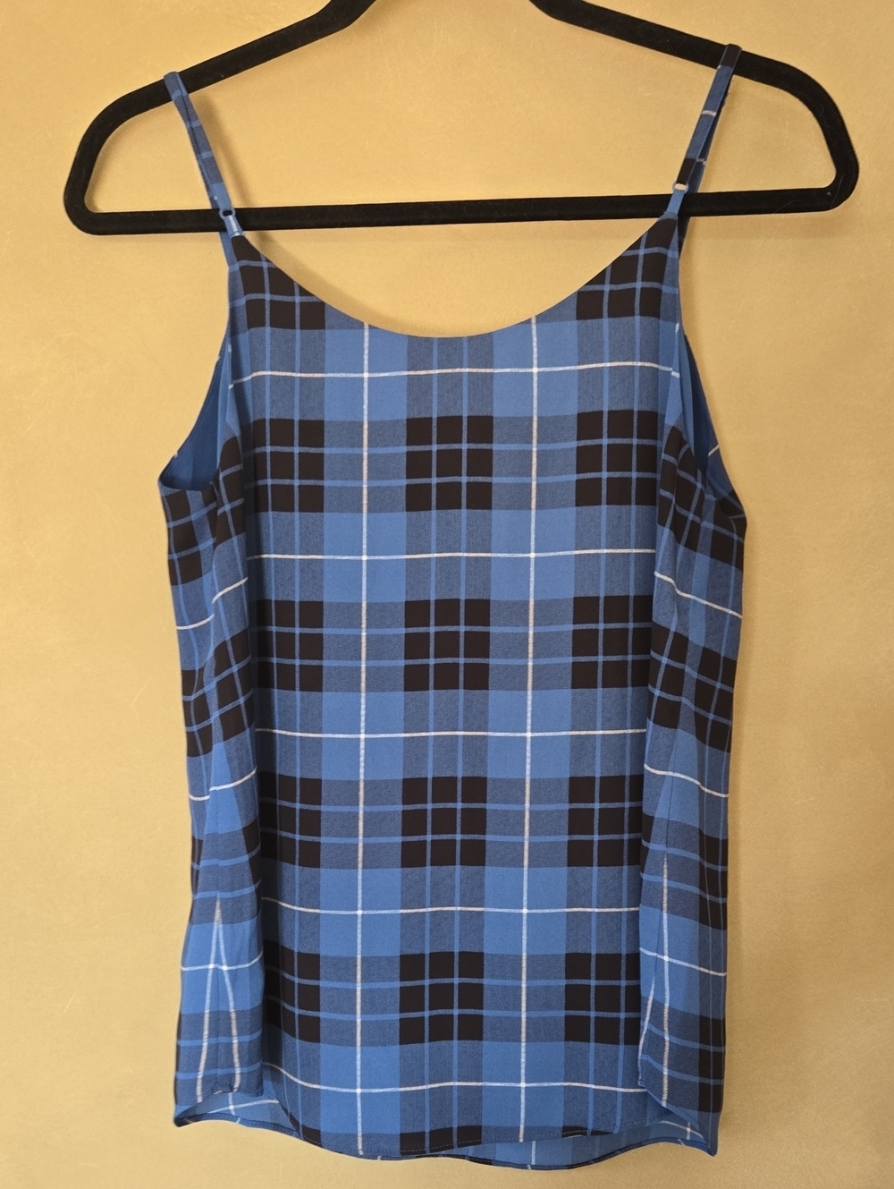 Aritzia Babaton (68$) | 'Everly' Blue & Black Plaid Camisole, Size XS - Picture 5 of 6